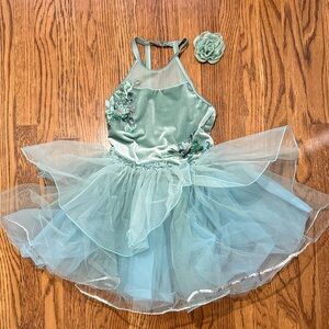 Enchanting Green Fairy / Dance Costume for Kids